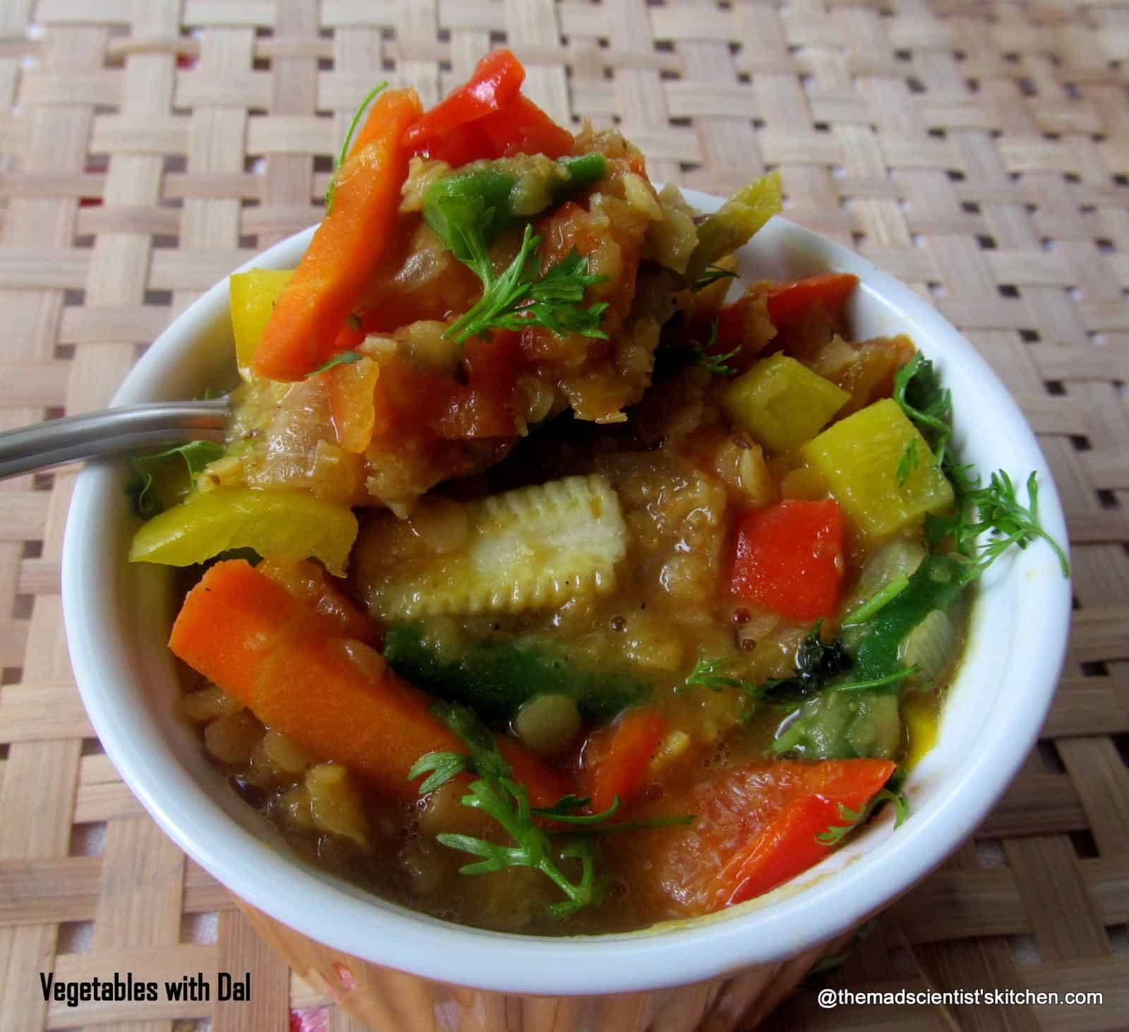 Vegetables with Dal