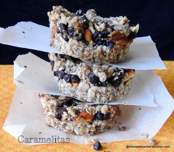 Caramelitas 4 Oats, Nuts,Chocolate and Dulce de leche