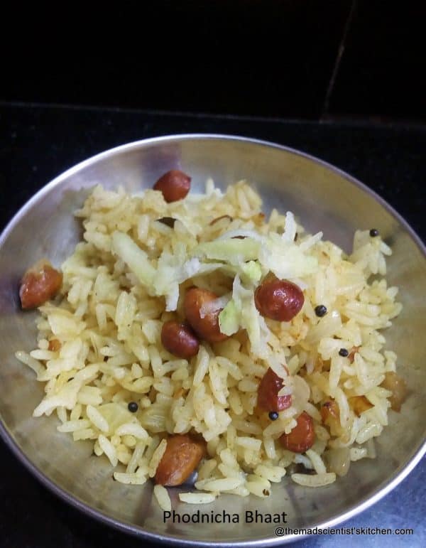 Phodnicha Bhaat Phodnicha Bhaat, Seasoned rice, Tempered rice