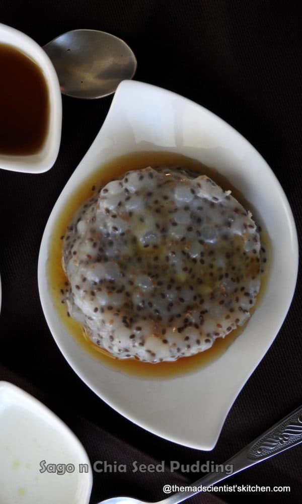 Sago n chia seed pudding 3 Sago gula melaka, sago pudding, frog spawn