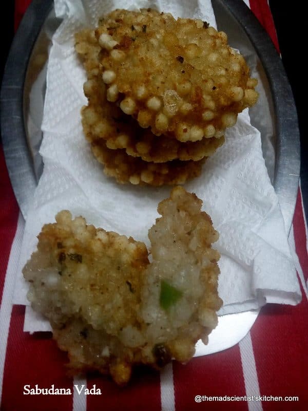 Sabudana Vada Sago Vada, Deep fried sago balls,Fasting Special