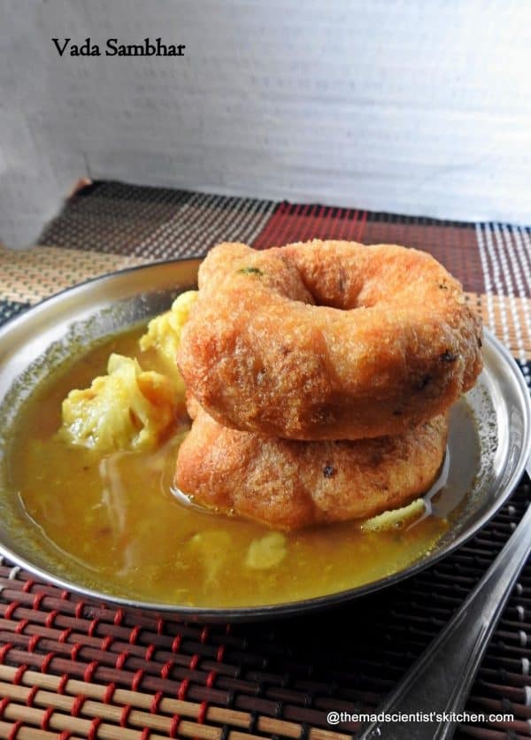 Vada Sambhar Wada Sambar, Medu Vada, Sambhar