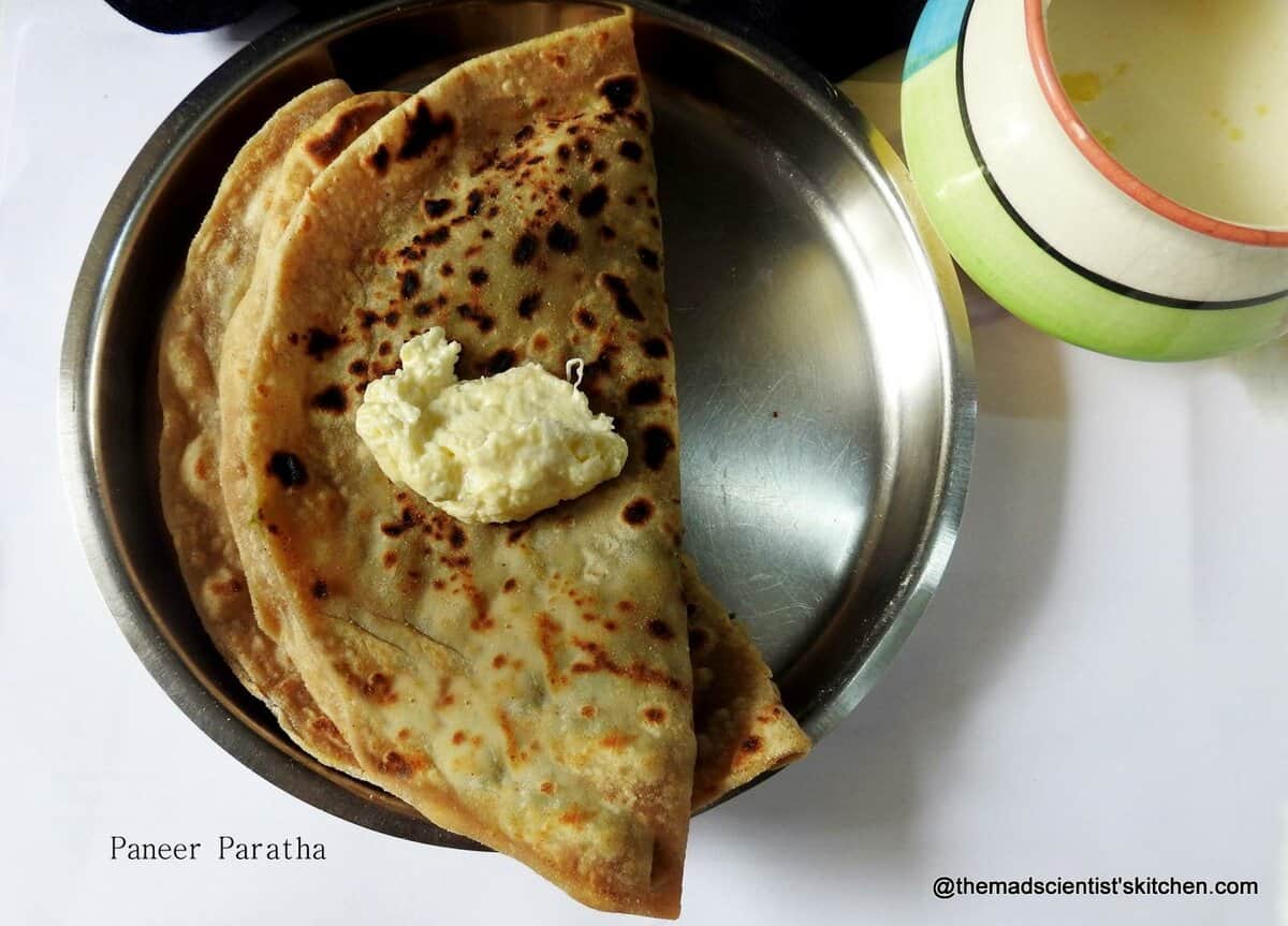 paneer paratha for a protein rich breakfast