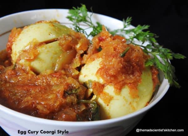 Egg Curry Corgi Style Coorgi Style Egg Curry