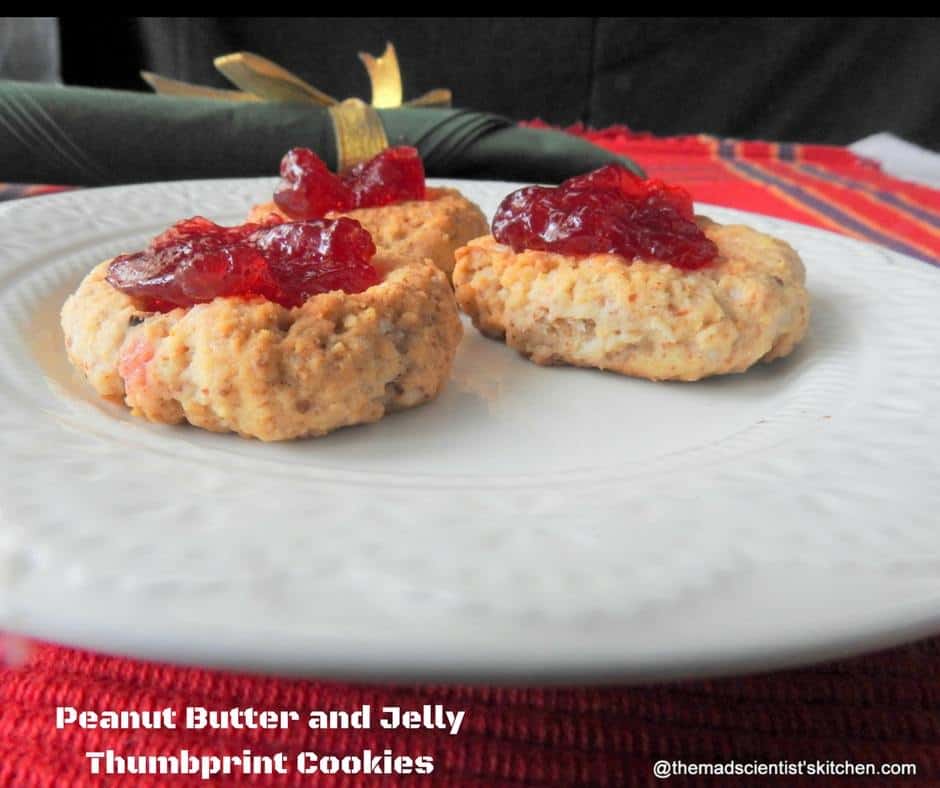Peanut Butter and Jelly Thumbprint Cookies