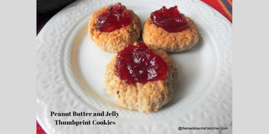 Peanut Butter and Jelly Thumbprint Cookies