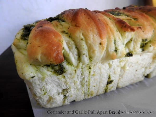 Coriander and Garlic Pull Apart Bread (2) Bread, pull apart
