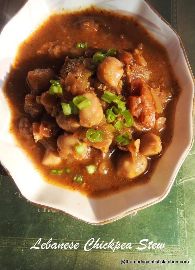 Stew with za'tar and jeera
