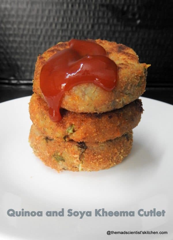 Quinoa and Soya Kheema Cutlet Quinoa and Soya Kheema Cutlet