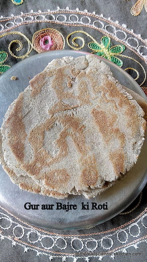 Gur aur Bajre ki Roti Pearl Millet and Jaggery Flatbread,Gur aur Bajre ki Roti,