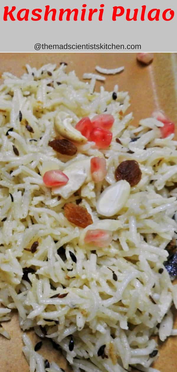 Kashmiri Pulao Pulao, Rice dishes, One pot dish