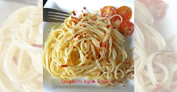 Spaghetti Aglio e Olio Spaghetti Aglio e Olio, spaghetti with garlic and oil