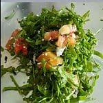 A serving of palak salad