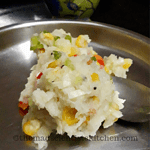 A plate of Upma for breakfast