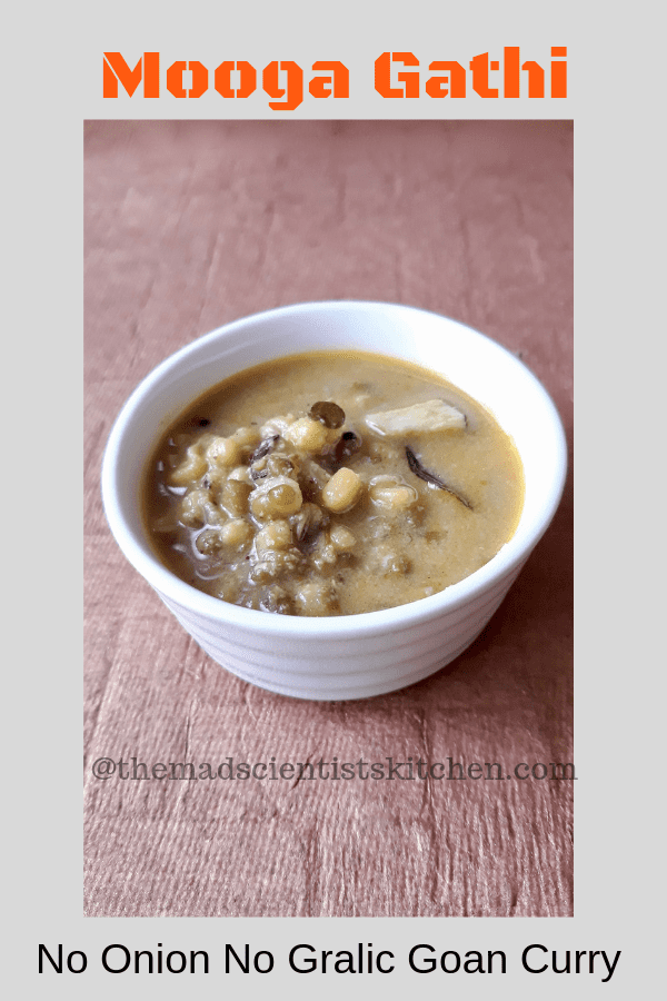 Moonga Gathi, a bowl of the mild curry