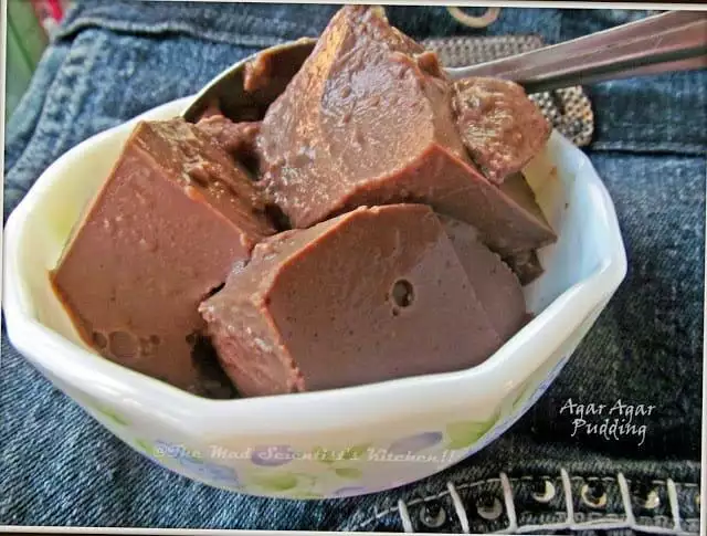 Egg-free Chocolate Pudding made from agar-agar