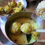 Kadhi a spiced Buttermilk gravy in which these bengal gram balls are boiled