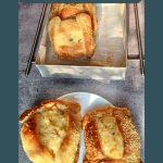 The cooled Flaounes the Cypriot cheese pastries served for Easter.