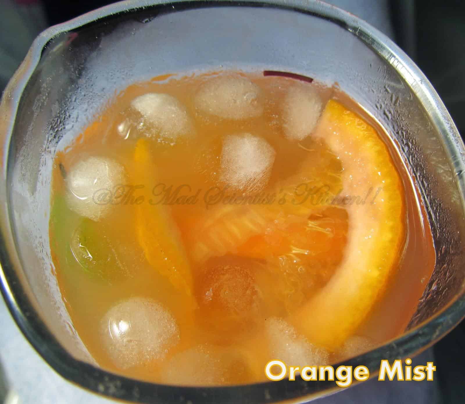 Orange Mist, a Mocktail