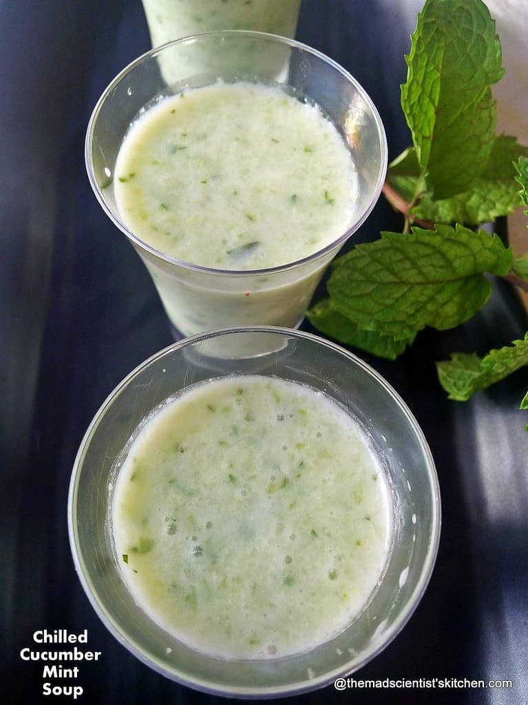 Chilled Cucumber Mint Soup