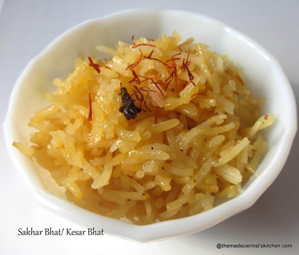 #Sakhar Bhat#Kesar Bhat#Sweetened Pulao#Indian Dessert