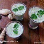 Chilled Cucumber Mint Soup