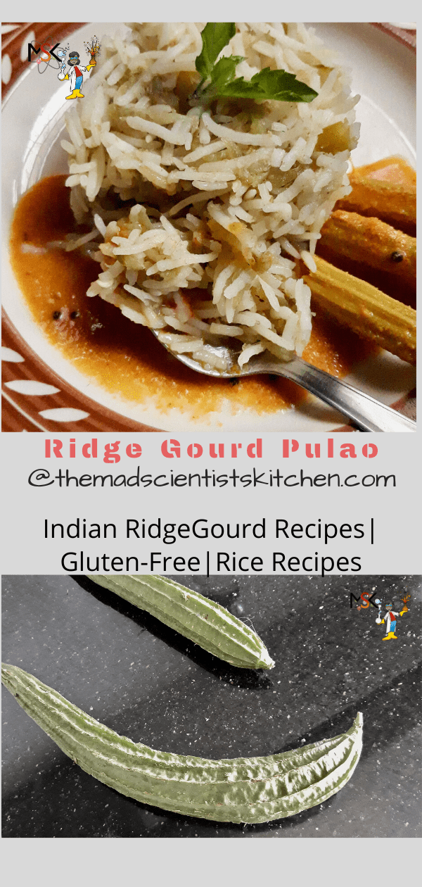 Ridge gourd Pulao with Drumstick curry