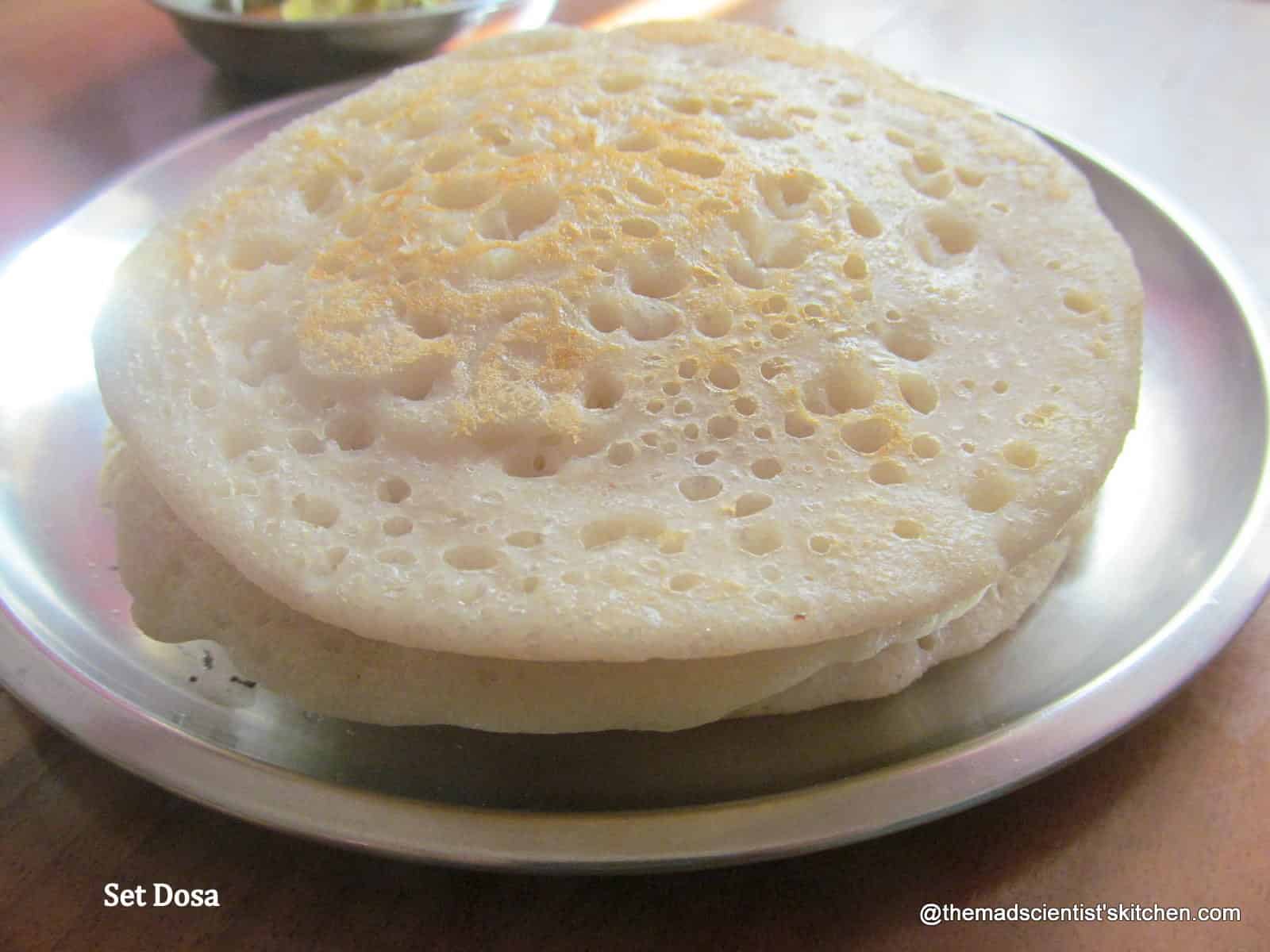 Set Dosa, An Indian Crepe The Mad Scientists Kitchen