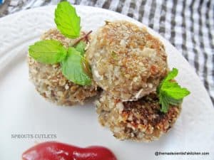 cutlets-from-sprouts, Chop, Kid Friendly, Breakfast, Snack, Healthy Food, Old Age, Appetizers, Vegetarian Food