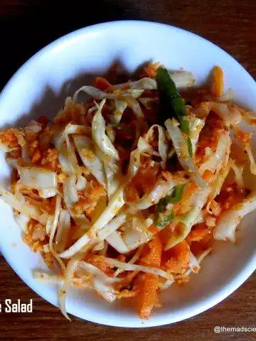 Cabbage Salad Indian Style