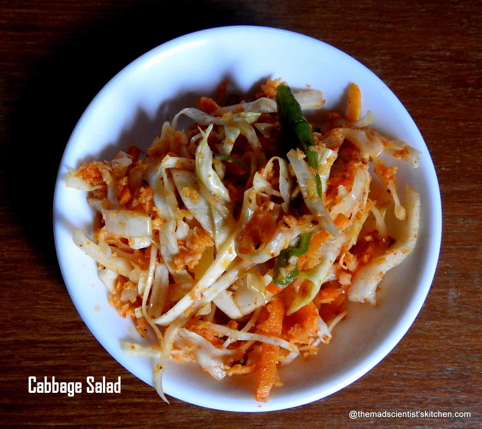 Cabbage Salad Indian Style