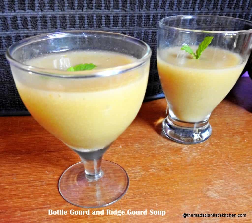 bottle gourd and ridge gourd soup