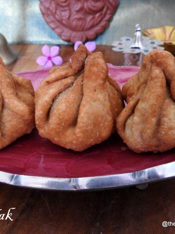Ganapathi festival recipes,Modak with jaggery and coconut