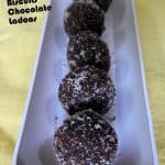Chocolate Ladoos, #4 ingredient, biscuit, coconut