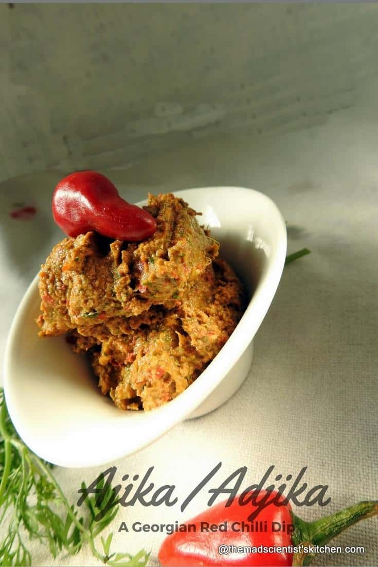 Ajika /Adjika a Georgian Red Chilli Dip