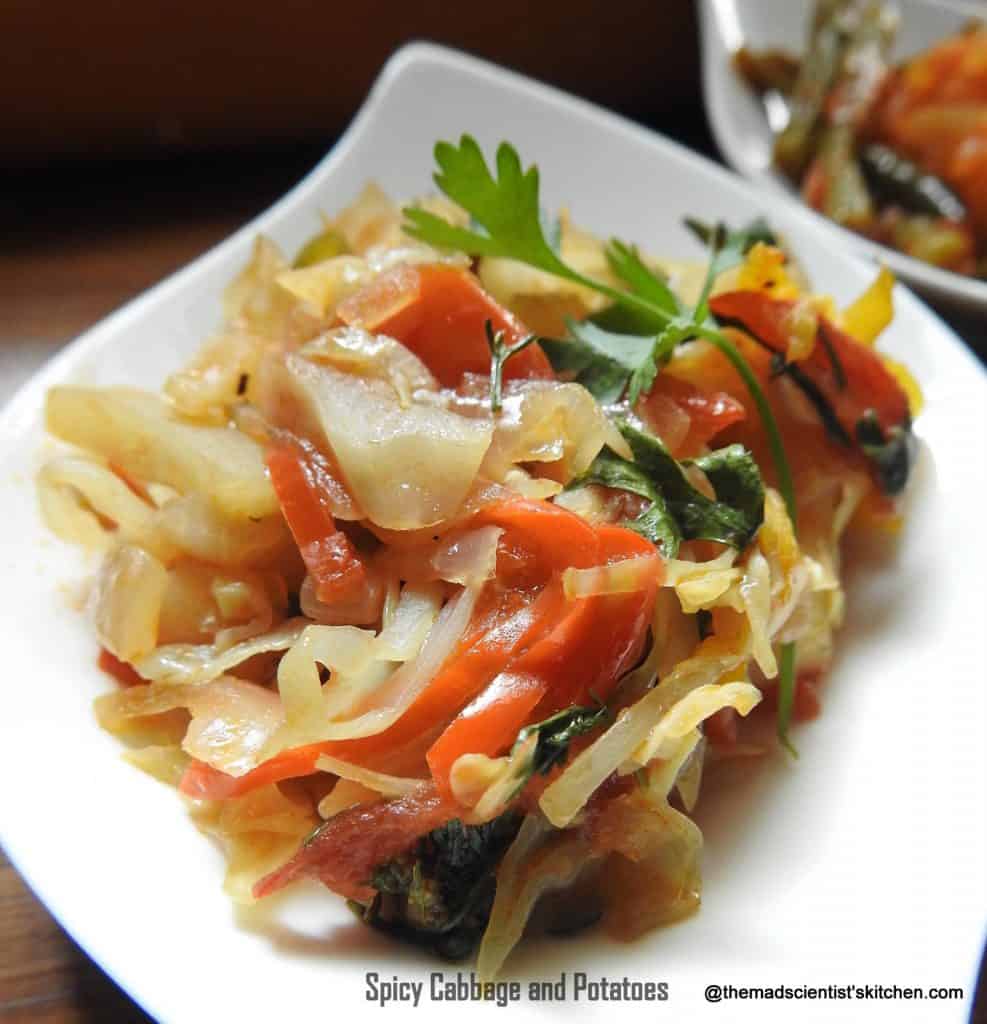 Spicy Cabbage and Potatoes, Latin American Cuisine, Bolivian Cuisine