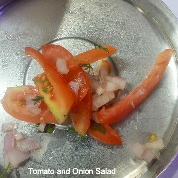 Chilean Salad Recipe, Simple Kanda tomato