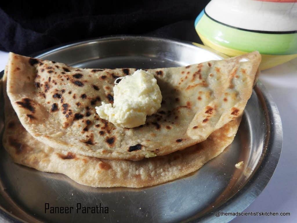 Protein rich Paratha with cottage cheese