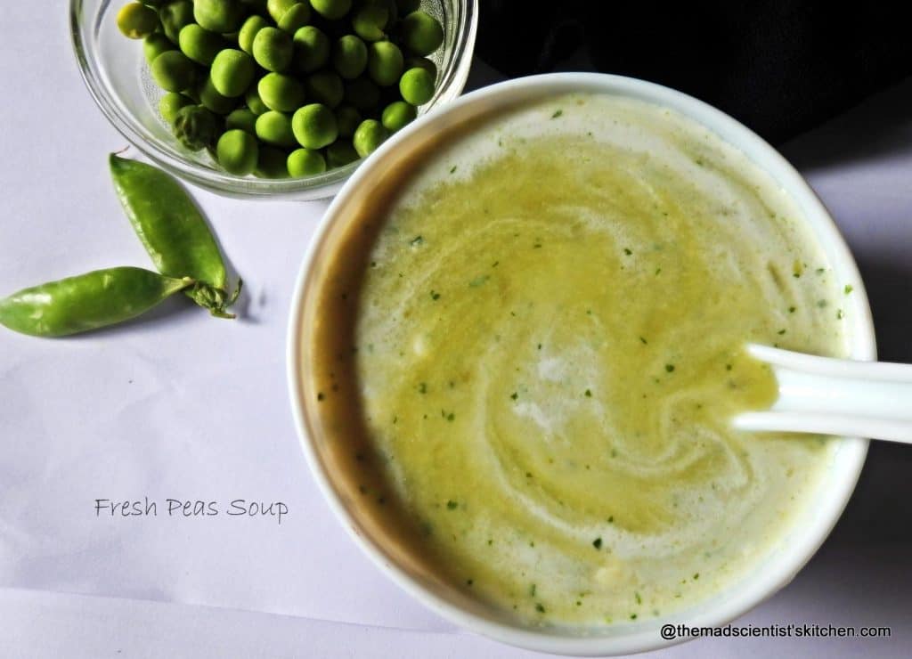 Protein rich Fresh Peas Soup