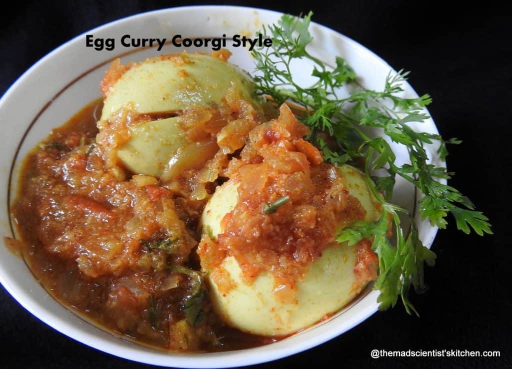 Egg Curry In Coorgi Style