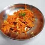 A salad with Moong Dal and Carrot Salad