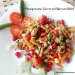 Pomegranate, Carrot and Sprouts Salad