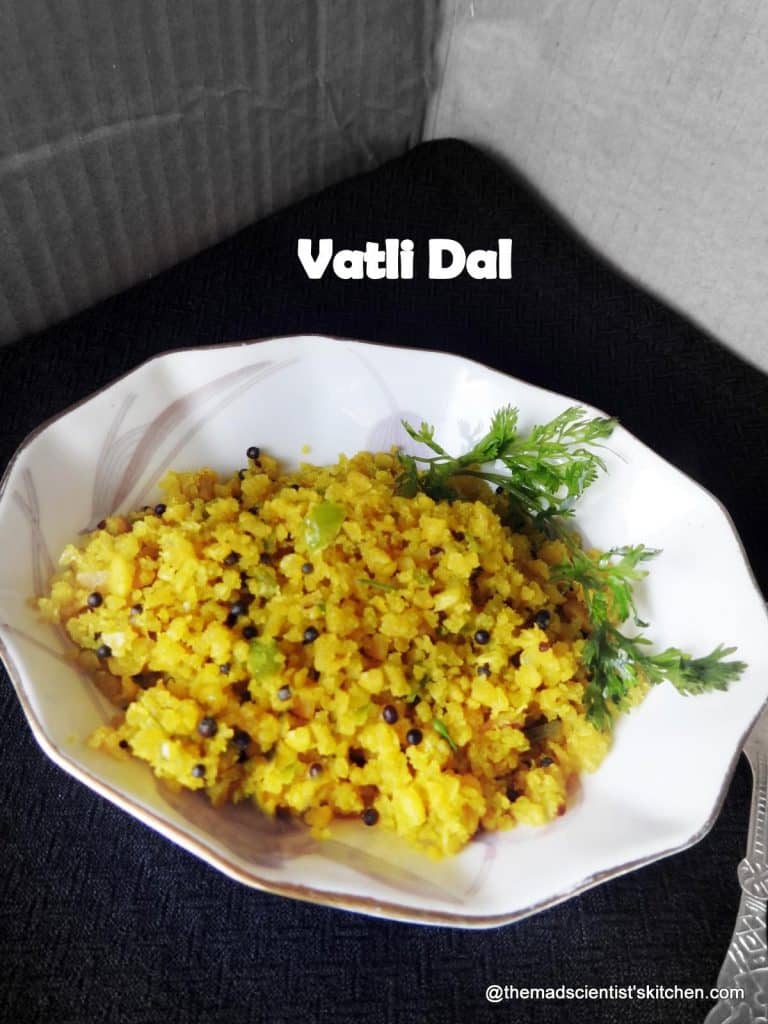 watli dal,Vatali Dal, Waatali Daal, Chana dal stir fried