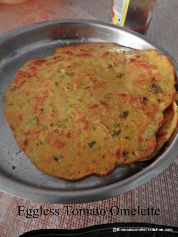 Vegetarian Omelette,Besan ka Cheela