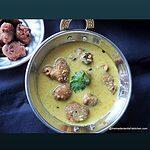 Bihari Bari-Kadhi,Badi-Kadhi, Fried Dumplings in Yogurt Gravy