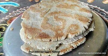 Pearl Millet and Jaggery Flatbread,Gur aur Bajre ki Roti,
