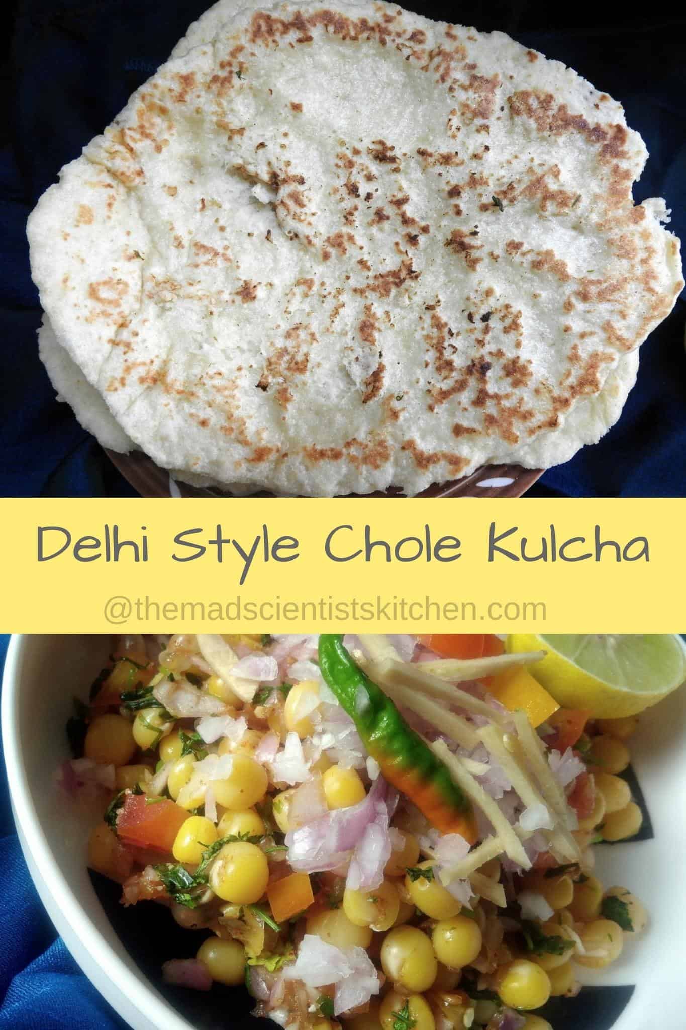 Delhi street food,Home made Kulcha Recipe,Maida ka Kulcha, Naan, Cholay, Dried White peas