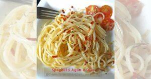 Spaghetti Aglio e Olio, spaghetti with garlic and oil