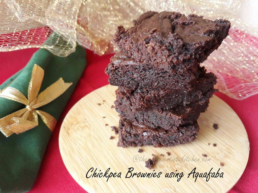 Chickpea Brownies, Aquafaba recipe, vegan