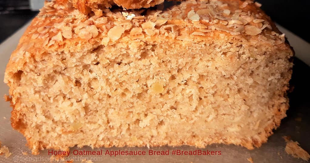 Honey Oatmeal Applesauce Bread , oats bread